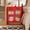 Red, variant on Small 2 Transparent Door Metal Storage Side Buffet Cabinet for Bed Room,Living Room,Entryway,Hallway,Home,Hotel,Office,Garage,Kitchen,1 Removable Shelf.