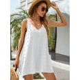 thumbnail image 5 of Ecetana Womens Summer Dress Swim Suit Cover Up V Neck Sleeveless Dress with Pockets, 5 of 6