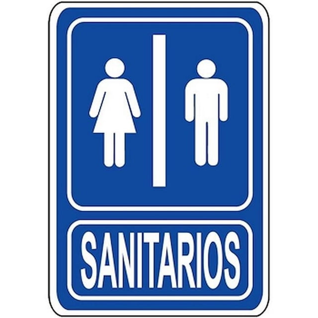 Letrero Indicativo para Hospitales Señalamientos Informativos 20x25 cm Informativos Sanitarios Normal