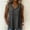 *Dark Gray, variant on Women's V Neck Sleeveless Cutout Peplum Tank Top,Solid Color Casual Tunic Blouse Purple,Women's Plus L
