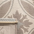 thumbnail image 5 of Safavieh Courtyard Rose Geometric Indoor/Outdoor Area Rug, Beige/Dark Beige, 6'7" x 9'6", 5 of 9