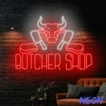 thumbnail image 5 of Handmadetneonsign Butcher Shop Open Neon Sign, Butcher Led Light, Butcher Store Wall Art Decor 93840, 5 of 5