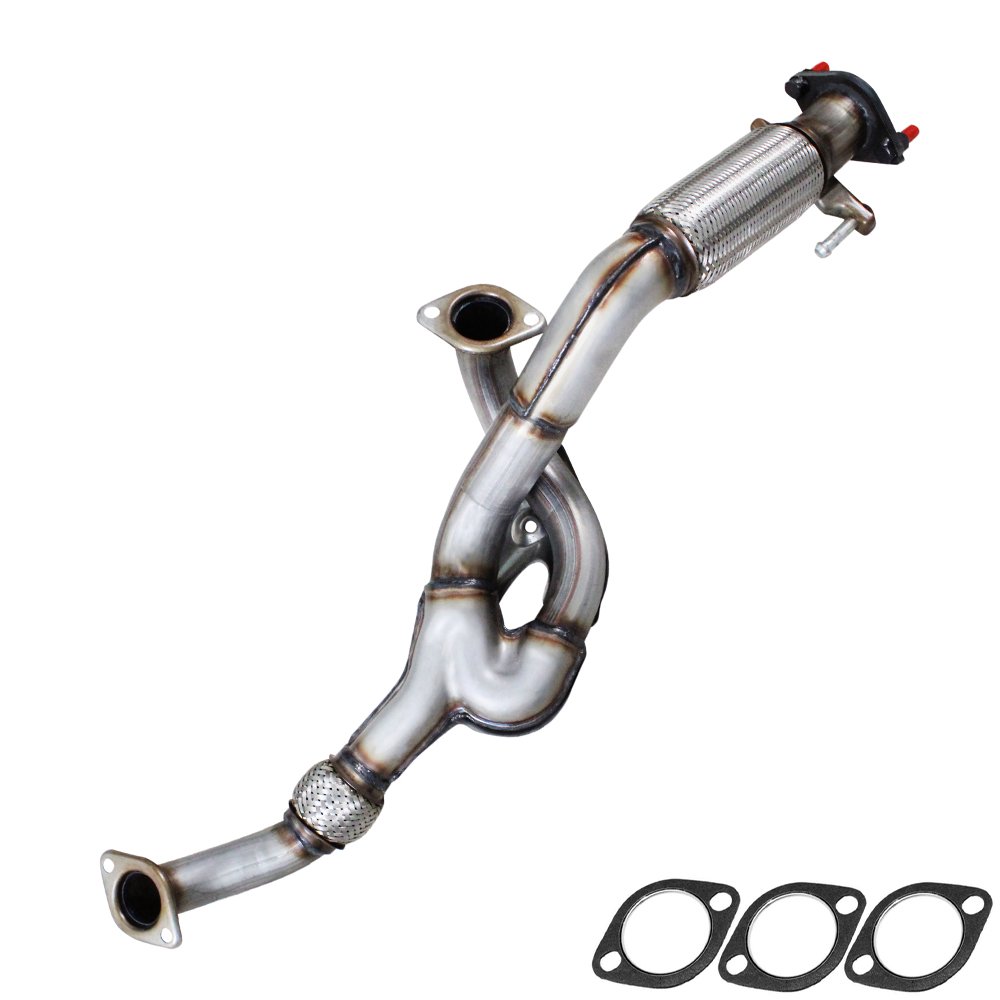 Northeastern Exhaust Front Flex Pipe Fits 2007-2009 Hyundai Santa Fe 3.3L - Direct Fit | Stainless Steel | Gaskets