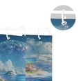 thumbnail image 5 of Yayeee Shower Curtain with Hooks 72"x72" Waterproof Fabric Bathroom Hanging Decor, Crystal Ocean, 5 of 5