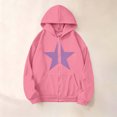 thumbnail image 5 of Vmberlty Kids Zip Up Hoodies Girl's Winter Small Print Fleece Lined Long Sleeve Hooded Zipper Sweatshirt Coats for 5-14 Years, 5 of 7
