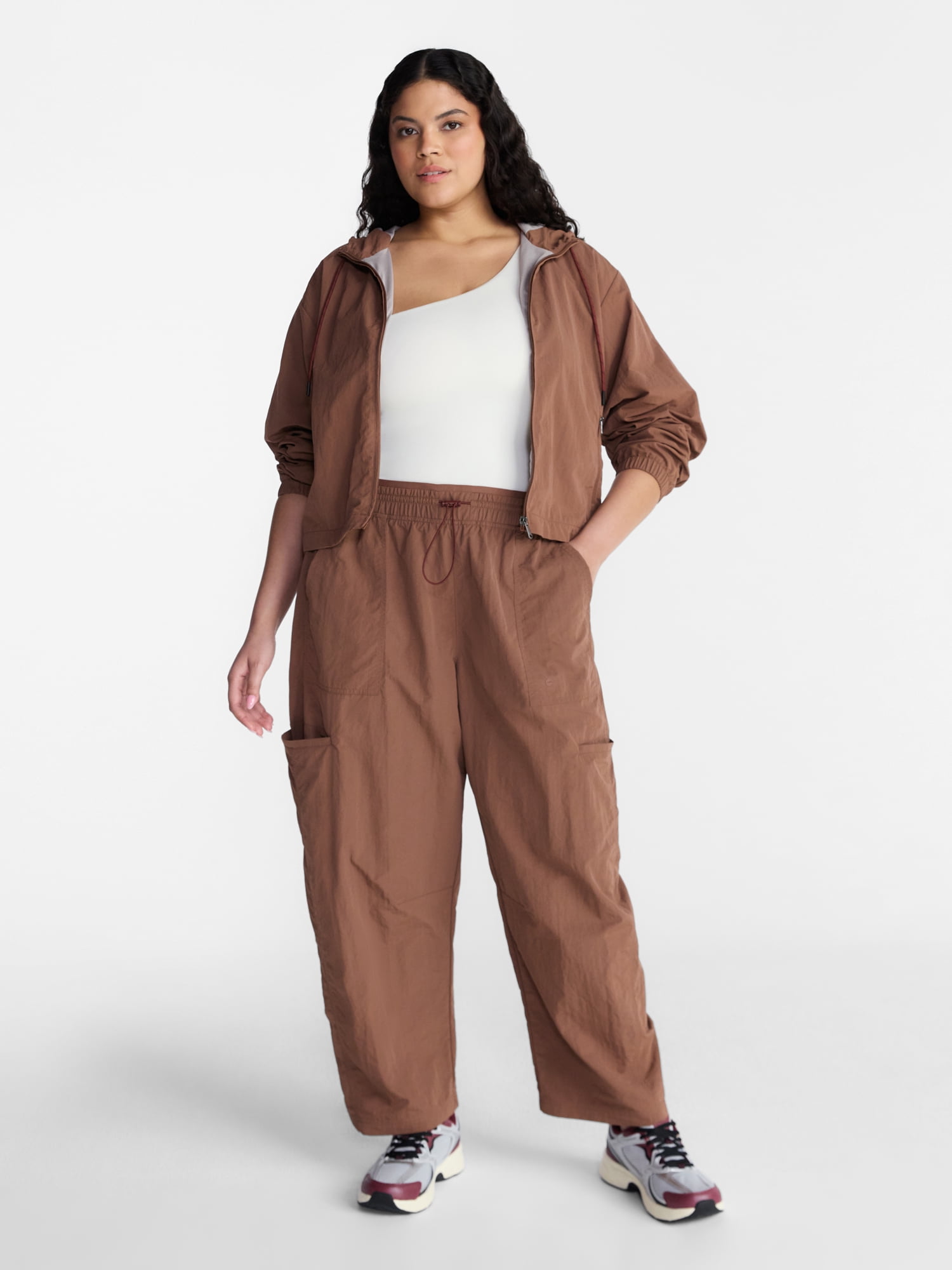 Avia Women's Tapered Leg Hike Pants, 27'' Inseam, Sizes XS-XXXL