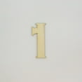 thumbnail image 1 of 1 Pc, 10 Inch X 1/8 Inch Wood Numbers 1 In The Copperplate Gothic Bold Font Great For Craft Project & Different Decor, 1 of 3