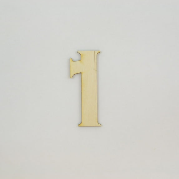 1 Pc, 10 Inch X 1/8 Inch Wood Numbers 1 In The Copperplate Gothic Bold Font Great For Craft Project & Different Decor