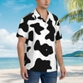 thumbnail image 3 of Disketp Hawaiian Shirts For Men,Milk Cow Print Mens Casual Short Sleeve Button Down Shirts Beach Shirt, 3 of 7