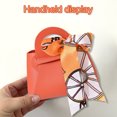 thumbnail image 4 of 6Pack Exquisite Simple Handbag with Handle Gift Box Beautiful Leather Gift Bag, Wedding Candy Box Birthday Party Favor Boxes-orange, 4 of 5