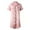 Pink, variant on Women's Satin Nightshirt Short/Long Sleeve Button Down Sleepshirt Silk Pajamas Sleep Shirt Nightgown for Women