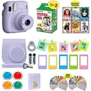 Fujifilm Instax Mini 11 Camera Bundle with 20 Film Sheets, Case, Shutter Accessories, Filters, Album, Frames - Lilac Purple Lilac Purple,