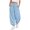 AA4-Sky Blue, variant on Kids Girls Baggy Sweatpants Elastic Waist Jogger Pants with Cuffed Ankles Loose Fit Lounge Trousers 4-14Y