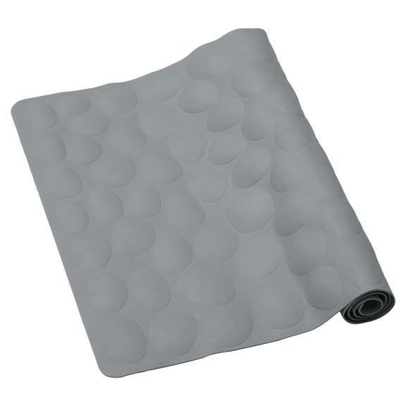 Unique Bargains Nonslip Bathtub Mat Bathtub Shower Mat Bath Mat with Suction Cups 31.50"x15.75" Grey
