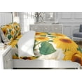 thumbnail image 4 of DOJLIO 3D Fresh style Sunflower Printed Duvet Cover Twin Size 3 Pcs Microfiber Comforter Cover Set Bedroom Decorative Floral Theme with 1 Comforter Cover 2 Pillowcases No Comforter, 4 of 5