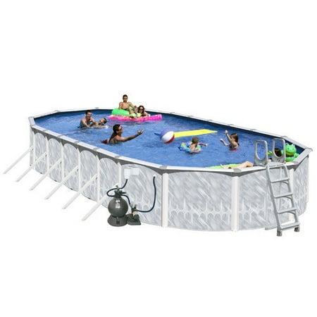 Heritage Pools Oval 52'' Deep Tango Above Ground Complete Deluxe Pool Package