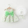 thumbnail image 2 of YunPes Girls Bow Suspender Dress Baby Girl Printed Bow Dress Fashion Cute Sweet Comfortable Solid Dresses for Little Girls, 2 of 4
