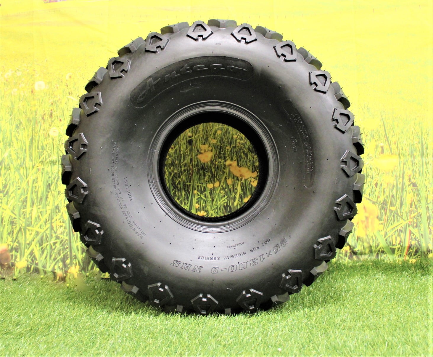 Antego Tire and Wheel 25x13.009 Tire for Gator, ATV, UTV, Side by Side Golfcart, and Caymon