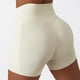 thumbnail image 4 of Pantalones cortos de yoga para mujer Medias deportivas de cintura alta Leggings de entrenamiento de secado rápido para mujer con bolsillos para correr Fitness Albaricoque S, 4 of 6