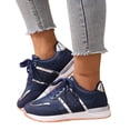 thumbnail image 5 of YLYL Women Sneakers Lace up Round Toe Waterproof Non-Slip Trendy Comfortable Casual Running Walking Shoes, 5 of 9
