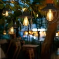 thumbnail image 3 of Zootealy Solar-Powered Hanging Wall Lamp with Light Control Technology, High Conversion Solar Panel, and 600mAh Rechargeable Battery - Black, Pack of 12, 3 of 6