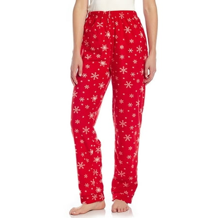 

Women Fleece Sleep Pants Snowflake X-Large