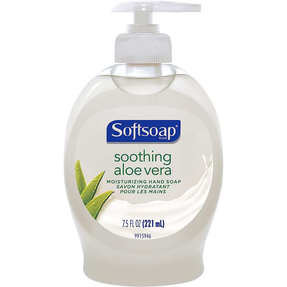 Softsoap Soothing Clean Aloe Liquid Hand Soap, Kitchen and Bathroom Hand Soap, 7.5 fl oz