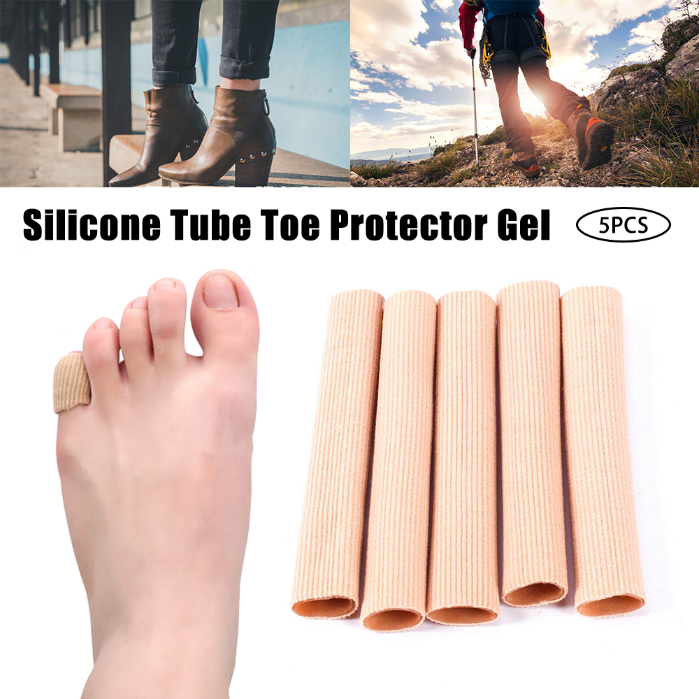 Wuzhou Toe Cushion Tubes, 3 Size Tubes Lined With Silicone Gel Corn Pad