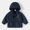 Navy, variant on Snorda 2-12 Years Kids Hooded Windproof Waterproof Rain Jacket Lightweight Outerwear Full Zip and Snap Closure Jacket with Chest Pocket Casual Solid Comfy Jacket for Fall Winter Daily Wear