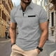thumbnail image 1 of pstuiky camisetas de hombre, Suéter informal y moderno de color sólido con cuello redondo y manga corta para hombre camisetas de hombre xl, 1 of 6