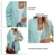 thumbnail image 5 of Chaqueta de traje para mujer, chaqueta de poliéster suave de estilo informal de Color puro de manga larga para trabajo de negocios al aire libre, 5 of 6