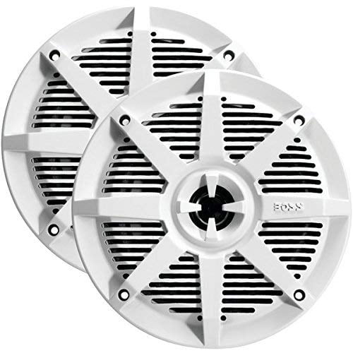 Boss Audio Systems MR52W Haut-Parleurs Marins Pleine Gamme 2 Voies (5,25 Pouces Blanc)