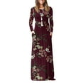 thumbnail image 3 of Ketyyh-chn99 Maxi Dresses for Women 2023 Casual Plus Size Casual High-Low Dress 2023 Red,M, 3 of 5