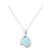 Sterling Silver Blue Topaz Pendant
