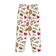 thumbnail image 5 of Sigee Fast Food Print Women's Soft Pajama Pants - Breathable and Comfortable Lounge Sleep Bottoms with Elastic Waistband and Pockets-X-Large, 5 of 9