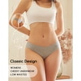 thumbnail image 5 of CuteByte 10 Pack Cotton Underwear for Women High Cut Breathable Hipster Womens Cheeky Bikini Panties M, 5 of 6