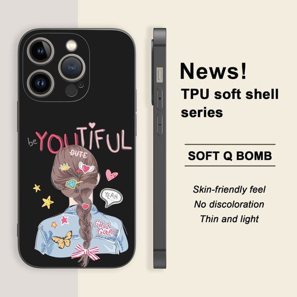 Proteja su iPhone 15 Pro Max 14 13 12 Pro 11 con estilo: ¡obtenga esta moderna funda para teléfono con diseño de dibujos animados ahora!