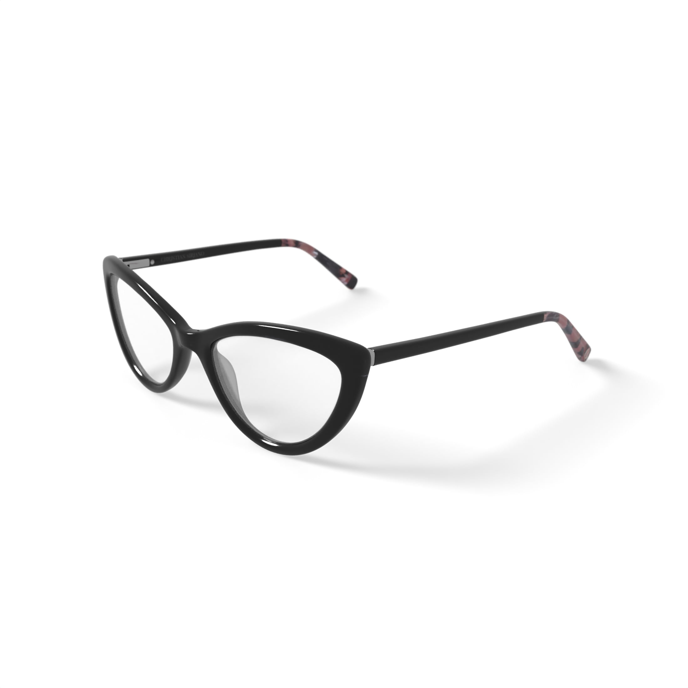 Christian Siriano Women's Marlena Cat Eye Prescription Eyeglasses with Case, Black