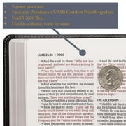 Nasb, Thinline Bible, Leathersoft, Black, Red Letter Edition, 2020 Text, Comfort Print, (Hardcover)