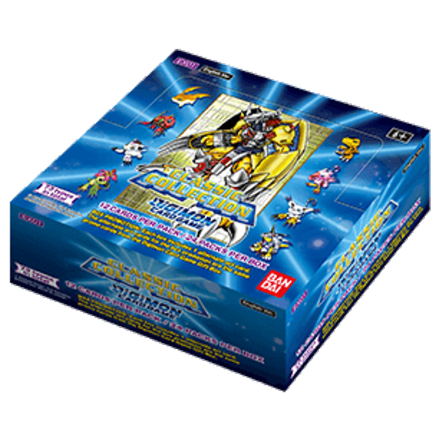 Digimon Card Game: Classic Collection (EX01) Booster Box 24 packs per box, 12 cards per pack