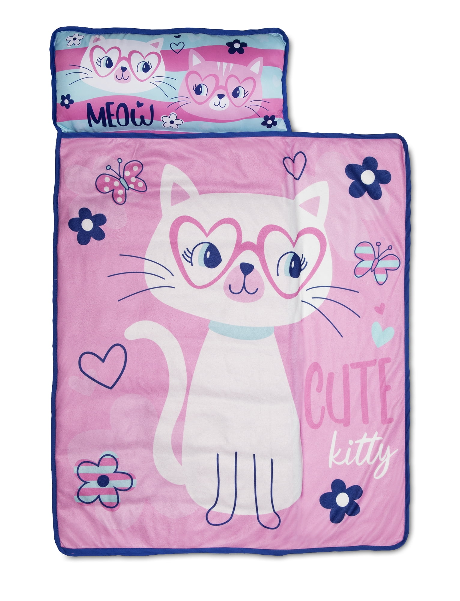 Baby Boom Cute Kitty Toddler Nap Mat, Pink