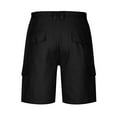 thumbnail image 5 of Zpanxa Shorts for Men, Mens Shorts Casual Multi Pocket Elastic Waist Button Zipper Casual Sports Cargo Knee Length Shorts Black 3XL, 5 of 7