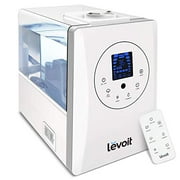LEVOIT Humidifiers for Large Room Bedroom (6L) Warm and Cool Mist Ultrasonic Air Humidifier for Home Whole House Babies Room Customized Humidity Remote Germ Free and Whisper-Quiet