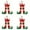 christmas tree, variant on 4 Piece 3D Elf Leg Boot Hanging Ornaments, Christmas Tree Decoration Accessories, Festive Pendants For Holiday Home Office Setup