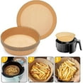 thumbnail image 2 of 100pcs Air Fryer Disposable Paper Liner Non-stick Baking Parchment Paper Liners, 2 of 5