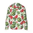 thumbnail image 2 of Picia Watermelons Women's Men's UPF 50+ Sun Protection Hoodie Shirt Long Sleeve SPF Fishing Outdoor UV Hiking Lightweight Shirts-3X-Large, 2 of 9