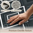 thumbnail image 6 of ODIKA 4'x6' Washable Area Rug Pet Friendly, Non-Shedding Geometric Symmetrical Angular Motif Contemporary Grey Abstract for Bedroom, Reading Nook, 6 of 7