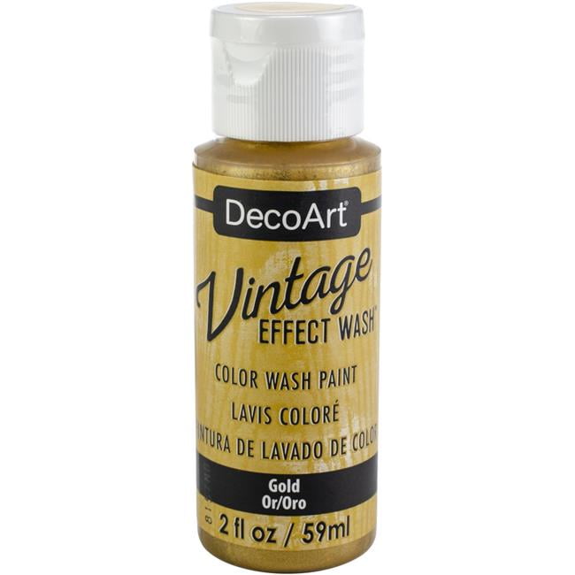 Vintage Effect Wash Paint 2ozGold