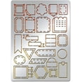 thumbnail image 2 of Geometric Stainless Steel Stencil Border Metal Stencil Reusable Stencil Diary Tool for Painting Wood Burning Flaming and Carving 5.5x7.5 Inch, 2 of 9