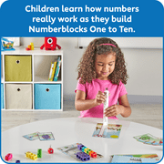 hand2mind Numberblocks 1-10 MathLink Cubes Activity Set, Elementary Math & Counting Toys, Ages 3+